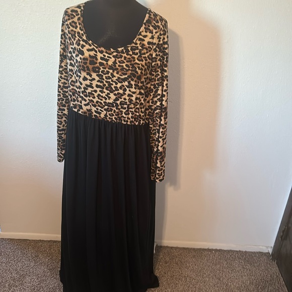 Nemidor Animal Print Maxi Dress size 18 - Picture 1 of 10